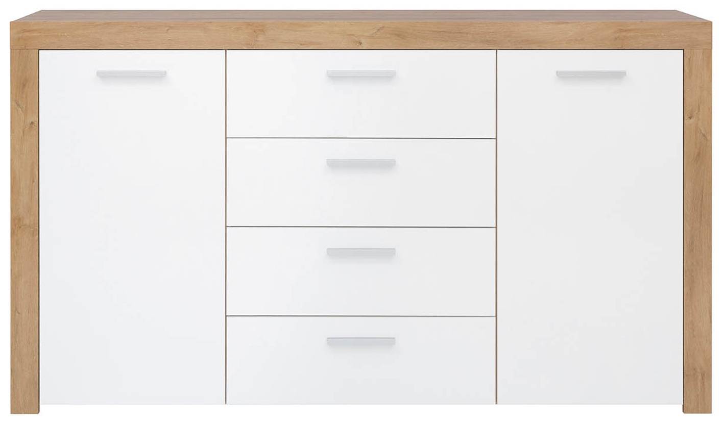 Biela komoda BALDER KOM2D4S