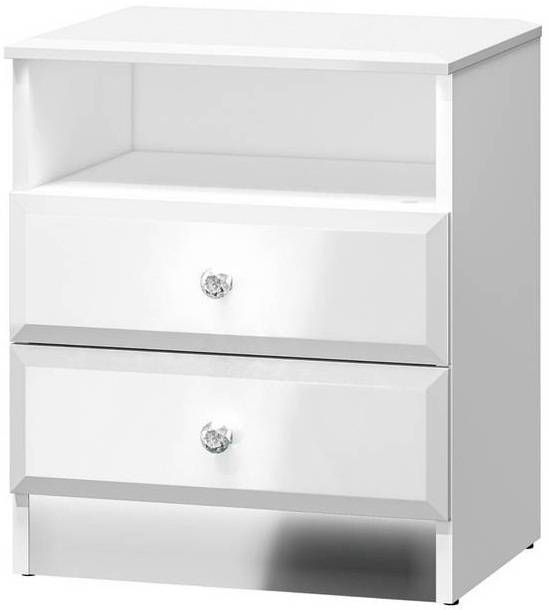 Nočný stolík biely GLAMOUR 04