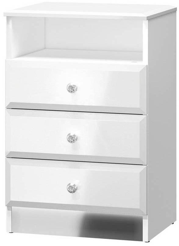 Nočný stolík biely GLAMOUR 07