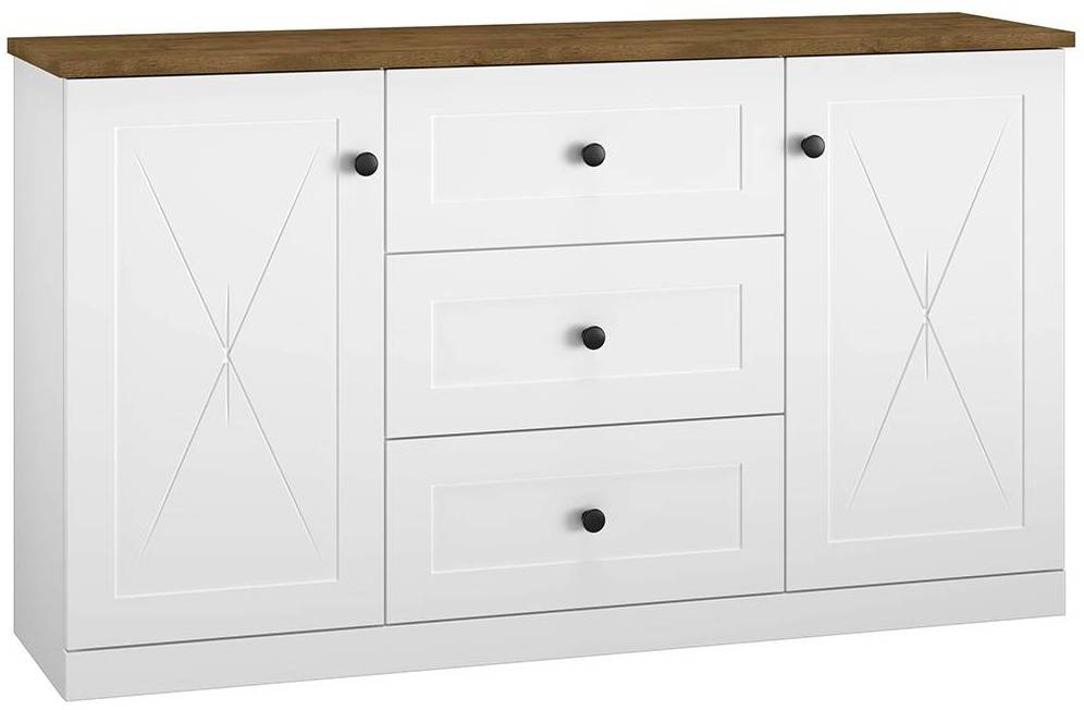 Biela komoda LILLE 06