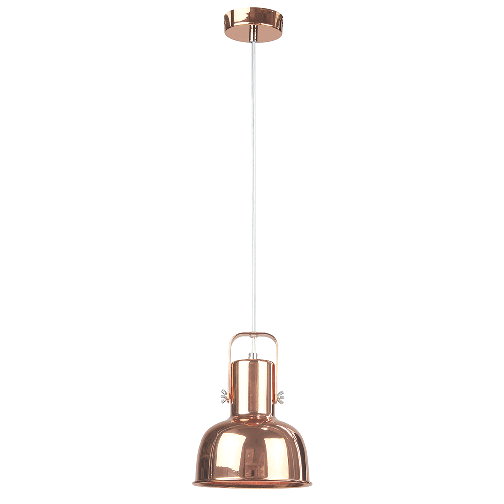 Visiaca lampa v retro štýle, kov, rose gold, AVIER TYP 3