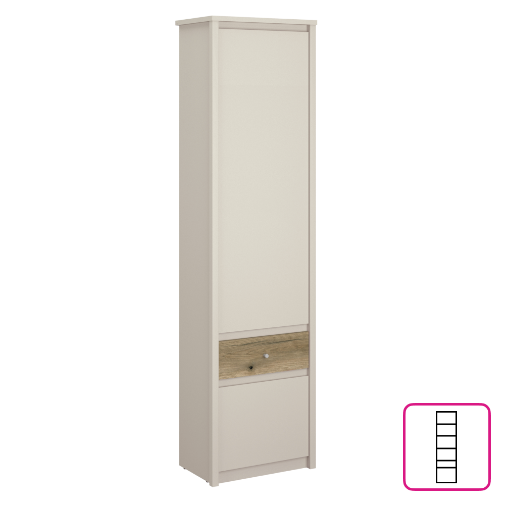 Regál, kašmír/dub evoke, KAROS 2D1S