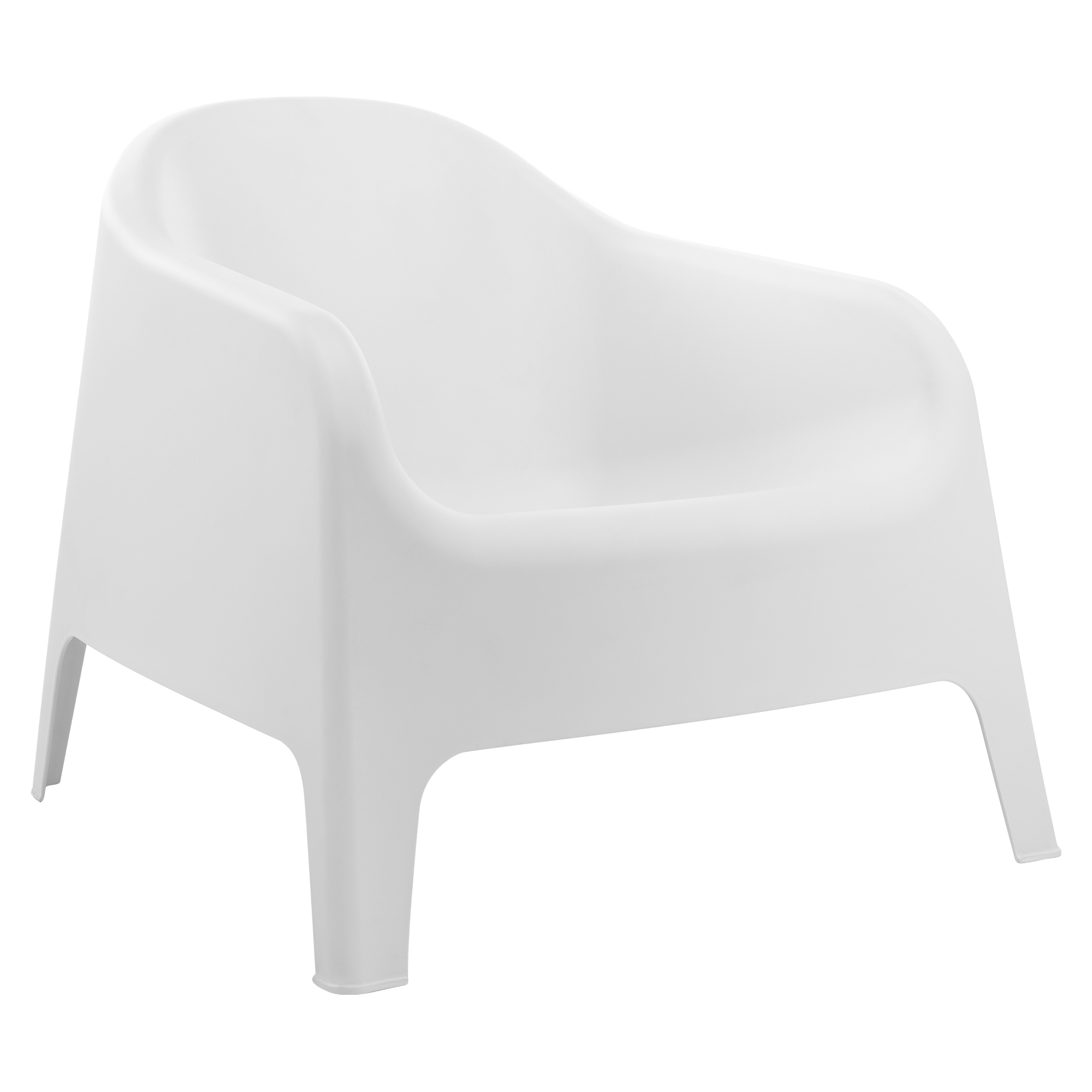 Stohovateľné kreslo, biela, plast, SOKRA NEW