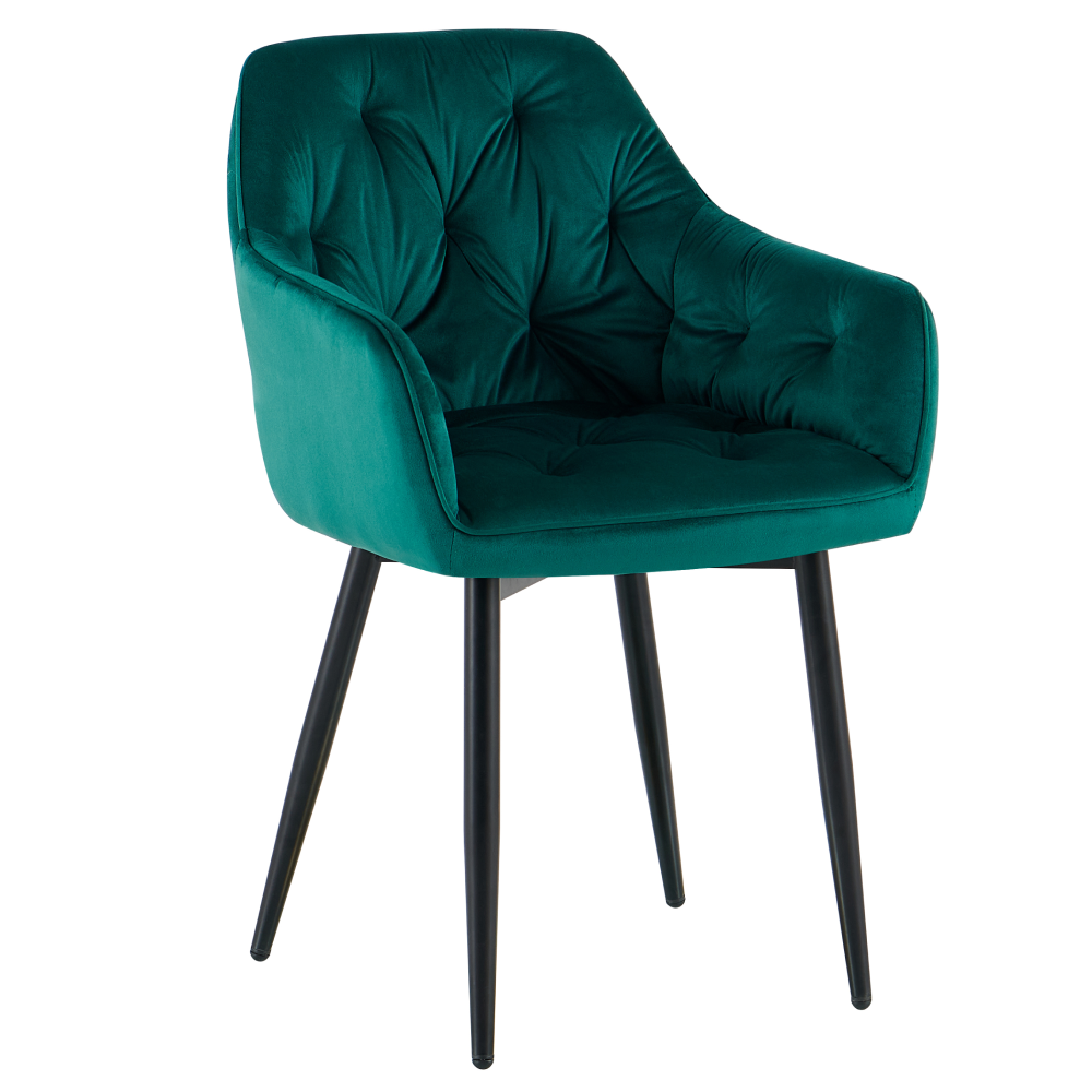 Dizajnové kreslo, zelená Velvet látka, FEDRIS 2 NEW