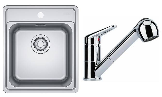 Set kuchynského drezu a batérie N89