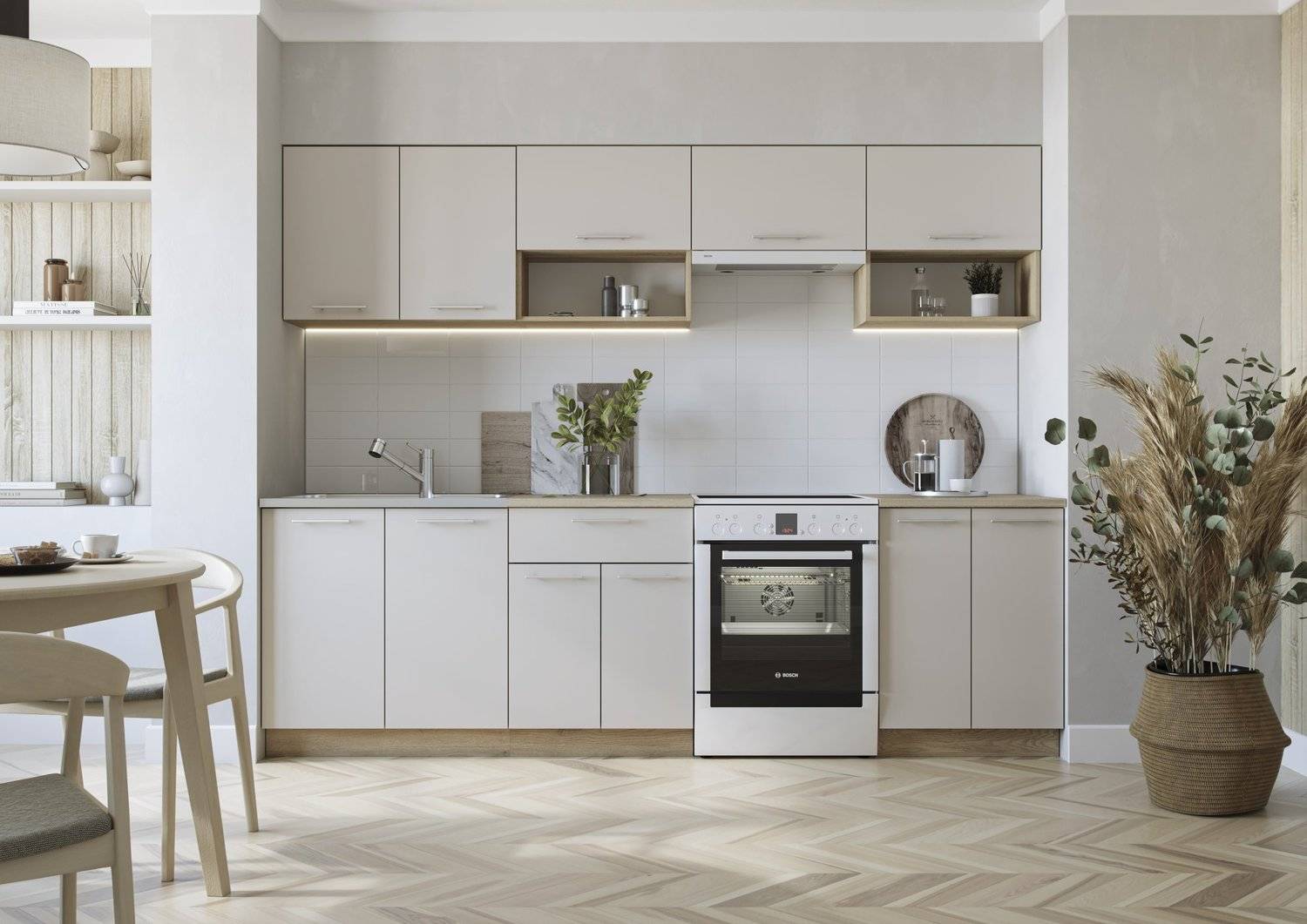 Moderná kuchynská linka VIOLA 260 CASHMERE
