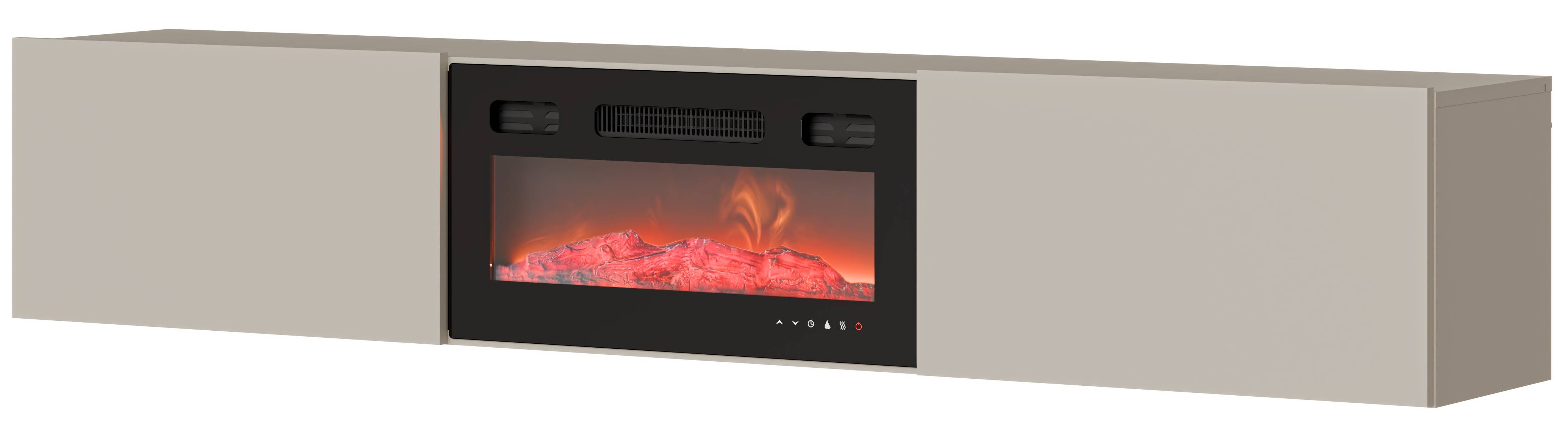 Tv stolík s krbom GOVI EF 180