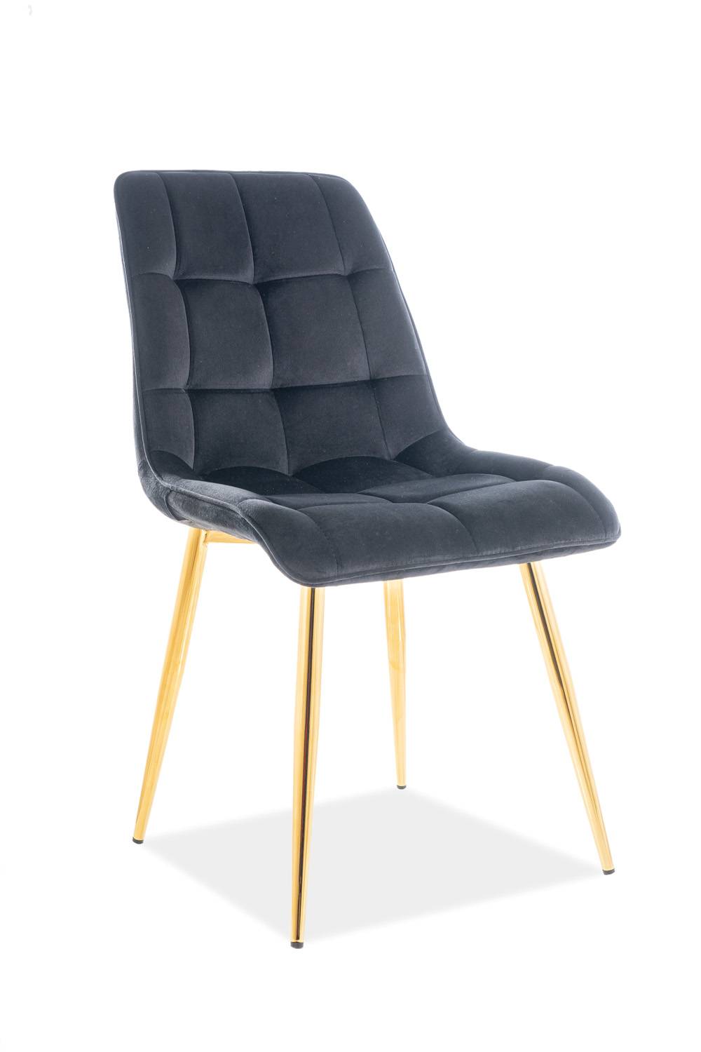 Jedálenská stolička CHIC VELVET GOLD