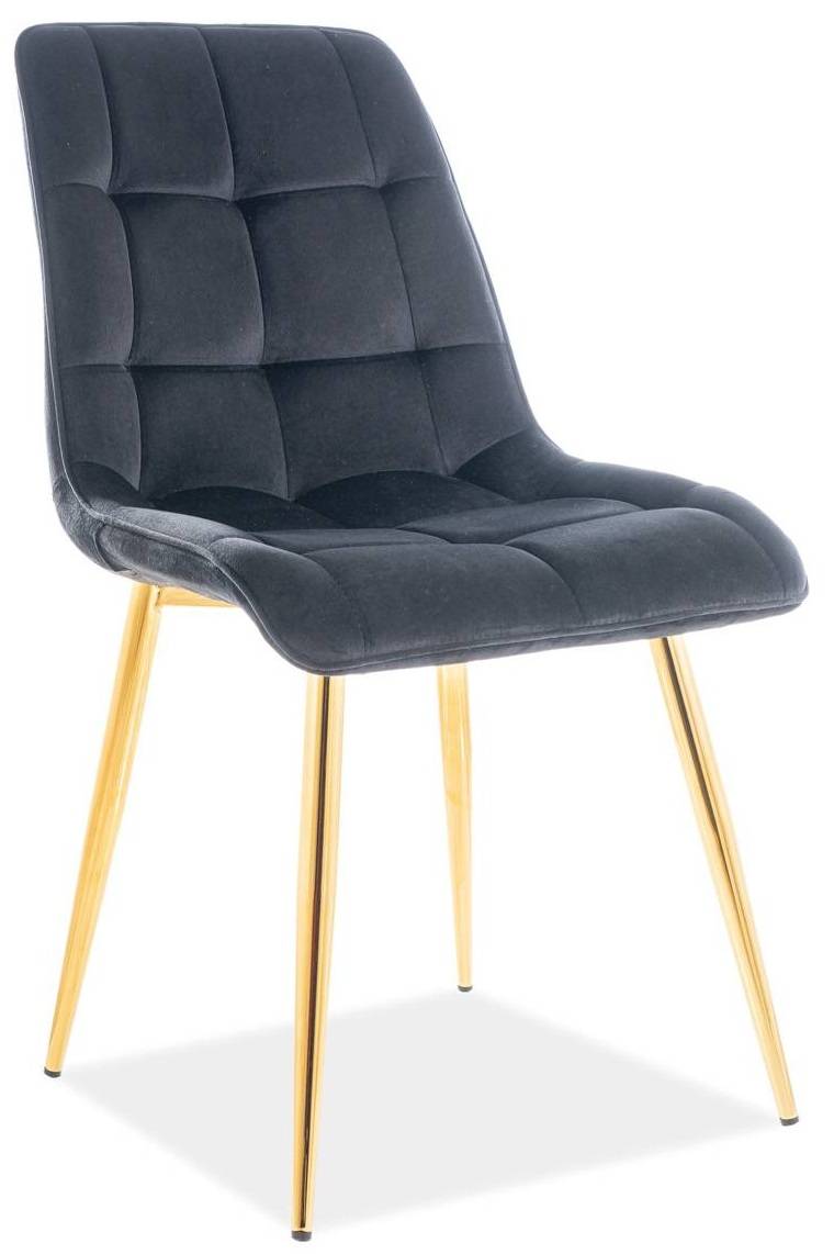 Jedálenská stolička CHIC VELVET GOLD