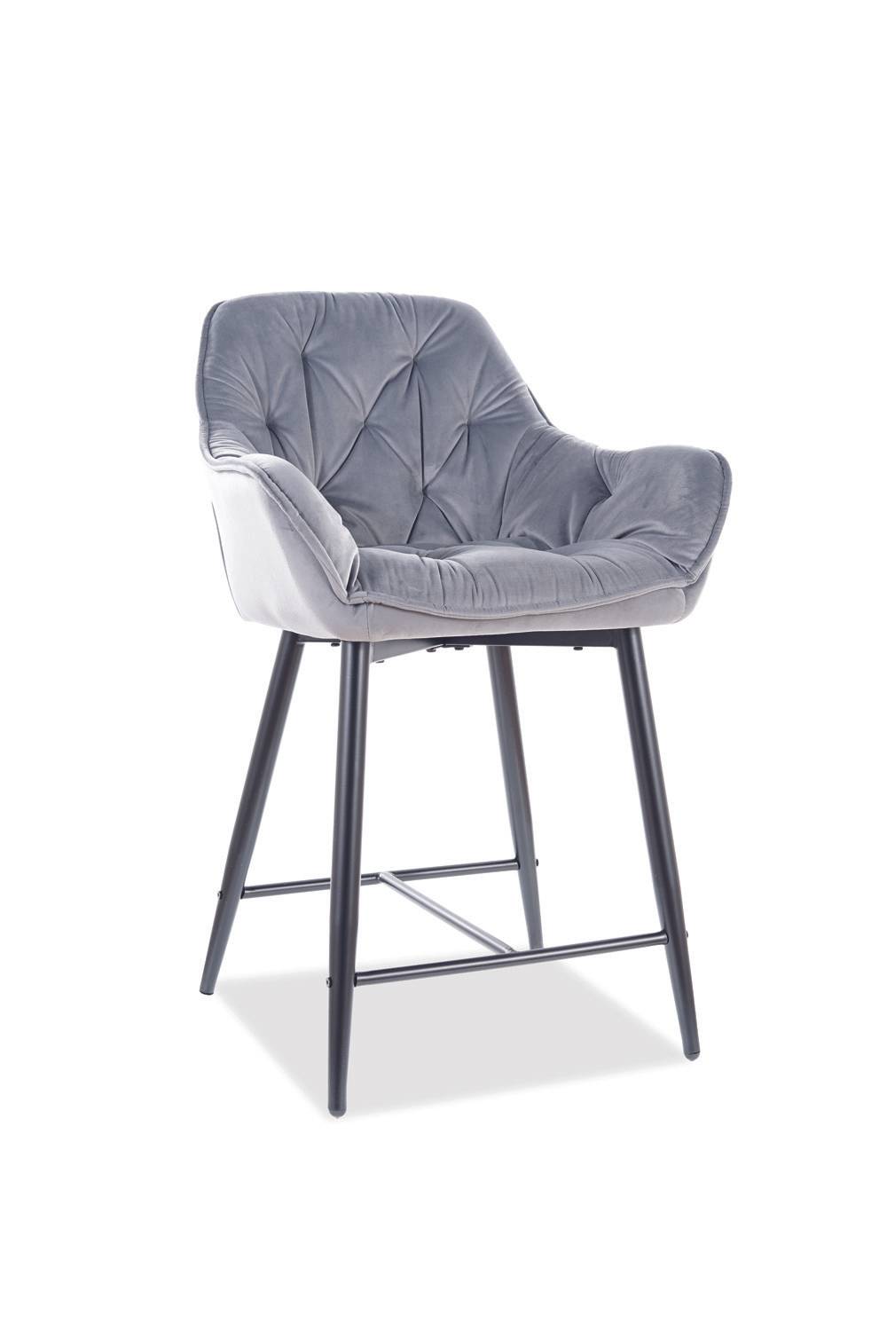 Barová stolička CHERRY VELVET H-2