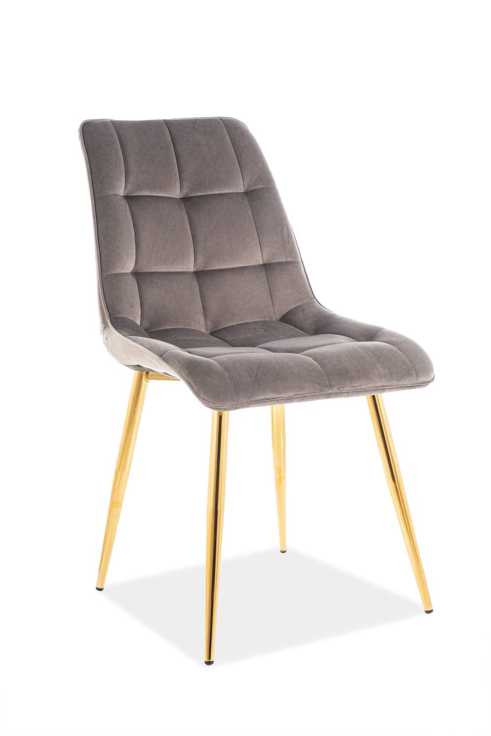 Jedálenská stolička CHIC VELVET GOLD