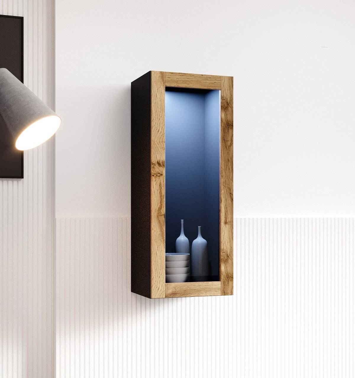 Závesná vitrína VIGO 90 SKLO