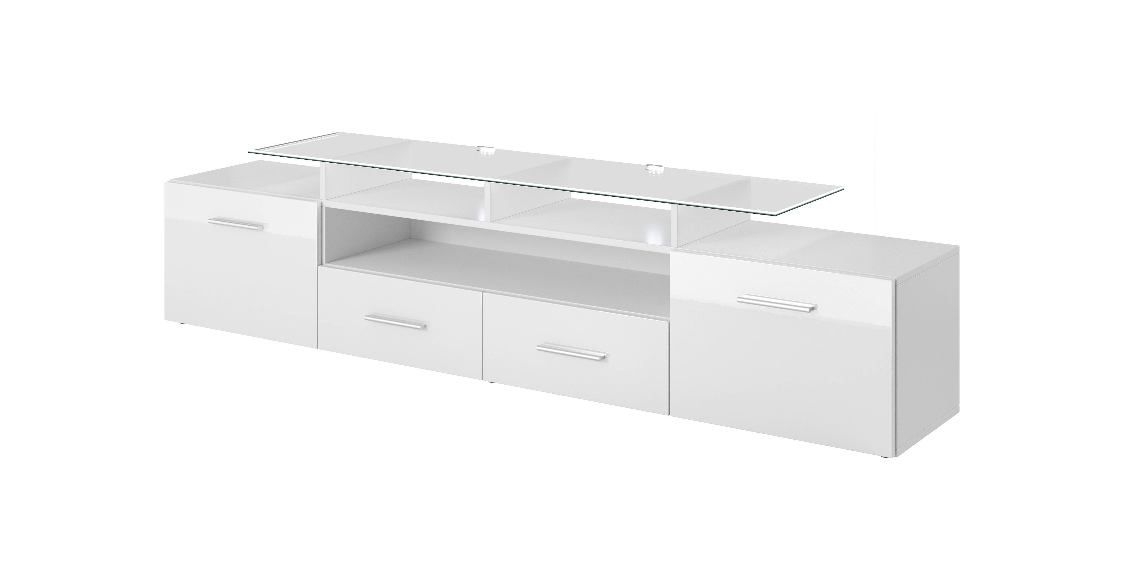 Tv stolík EVORA WHITE