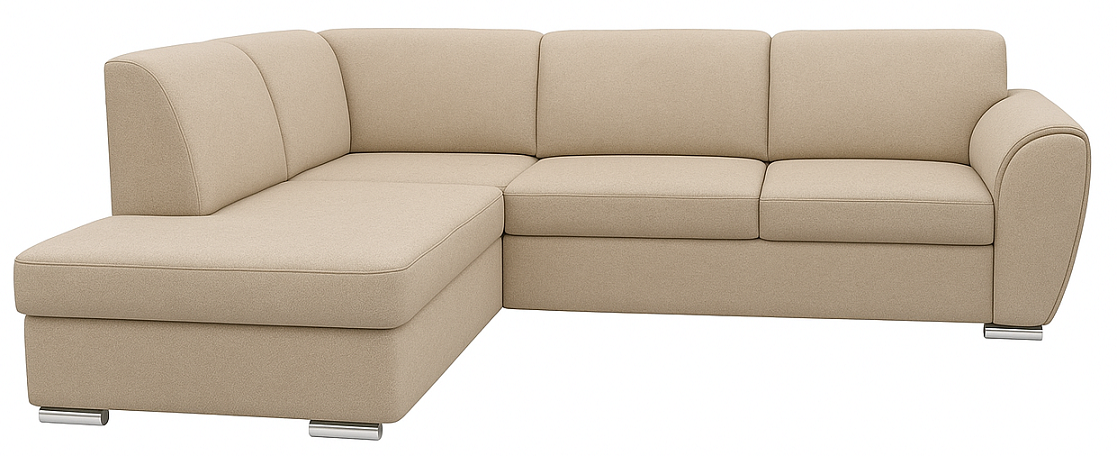 Rohová rozkladacia sedačka DORIS L