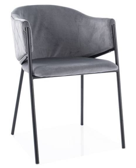 Jedálenská stolička BONO VELVET BLACK