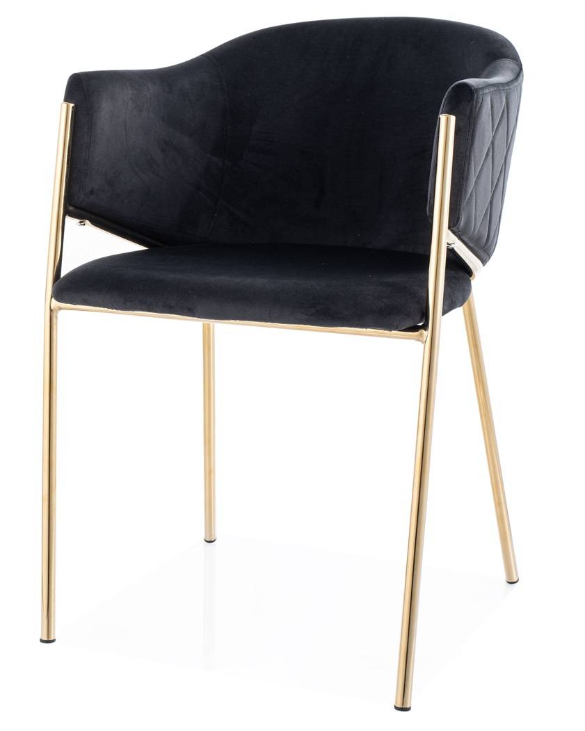Jedálenská stolička BONO VELVET GOLD