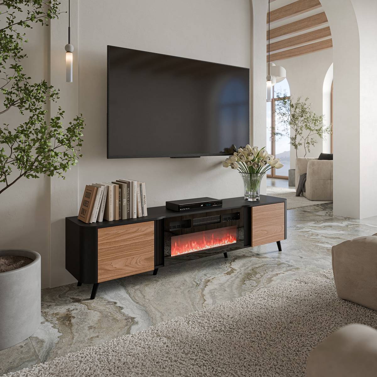 Tv stolík VOLARE RTV 200 EF