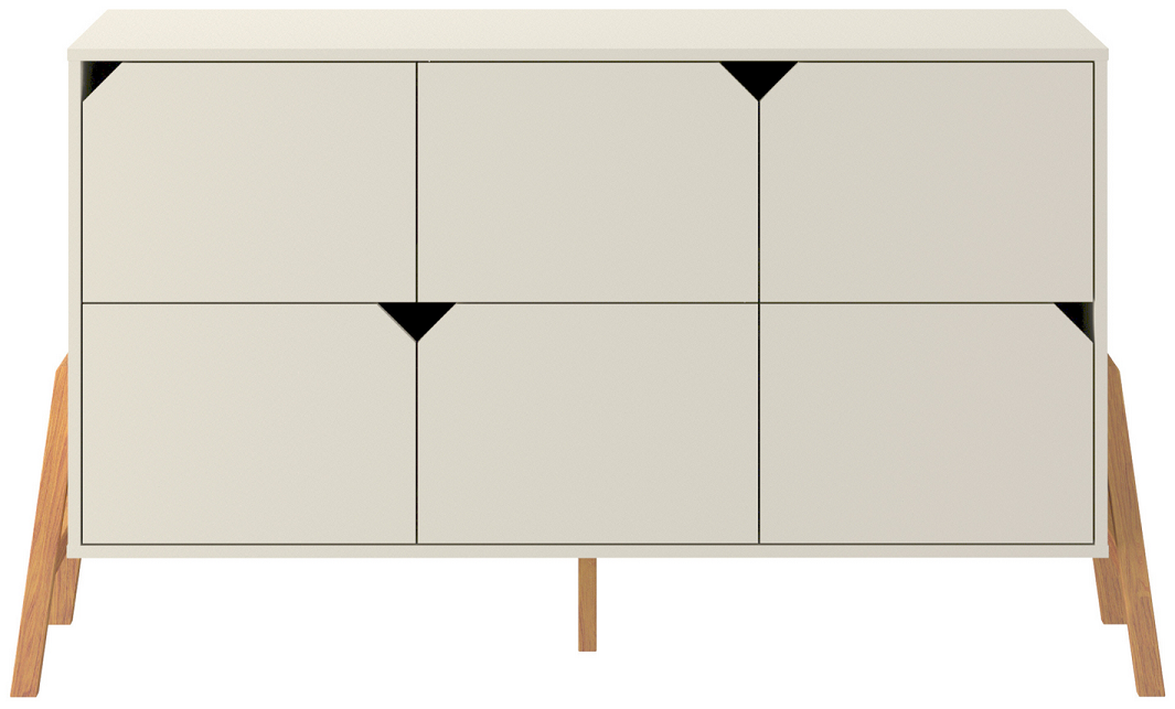 Biela komoda LOTTA KOM 6S