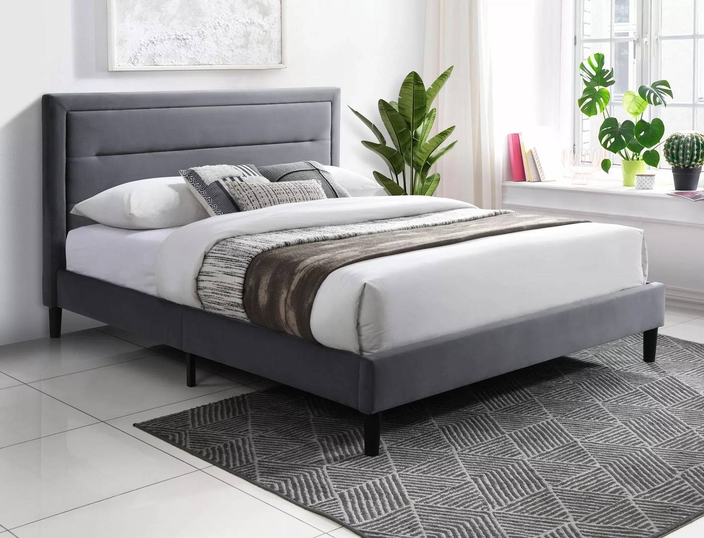 Manželská posteľ 160x200 MALAGA VELVET