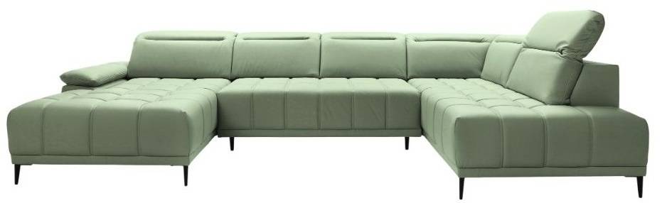 Sedačka v tvare U WASHINGTON XL P, pravá koža