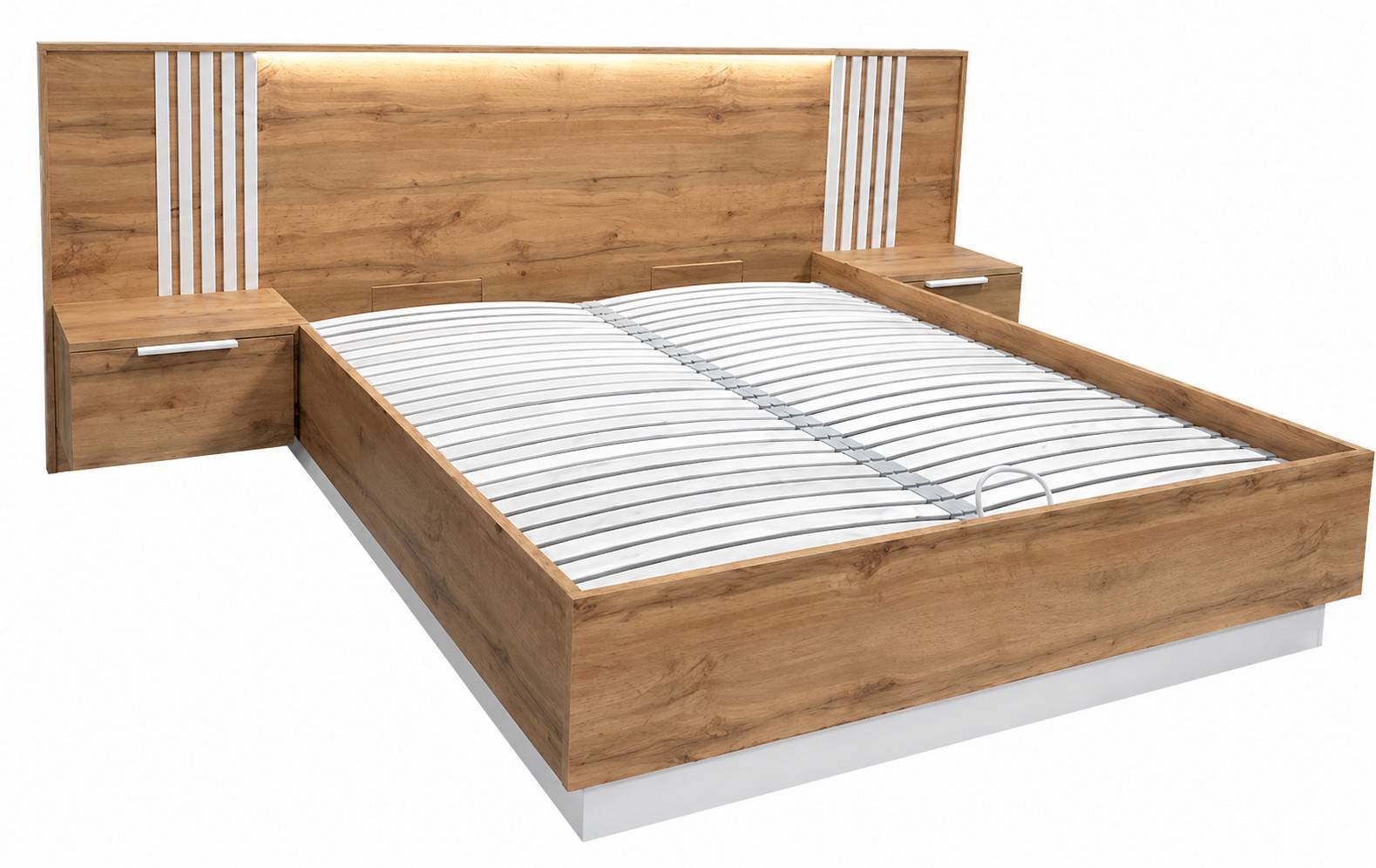 Manželská posteľ 160x200 BALI LUX s nočnými stolíkmi