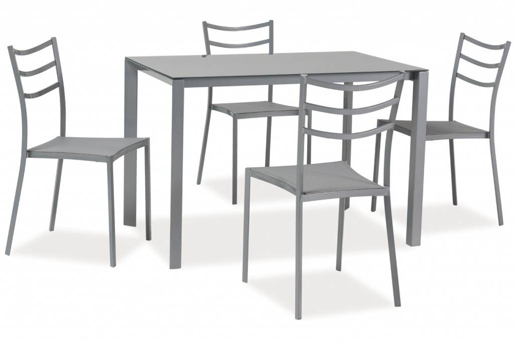 Jedálenský set Signal KENDO (stôl + 4 stoličky)