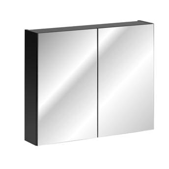 Kúpeľňové zrkadlo SANTA FE BLACK 84-80-A-2D